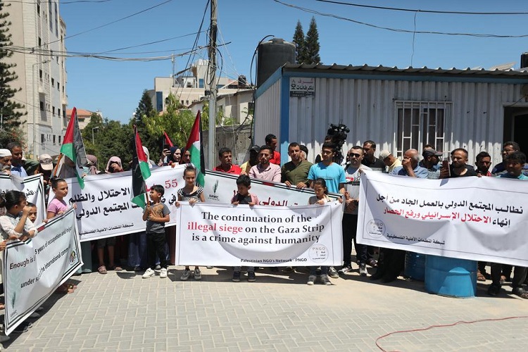  Protes Blokade Israel atas Gaza, Warga Palestina Demo di Kantor UNESCO