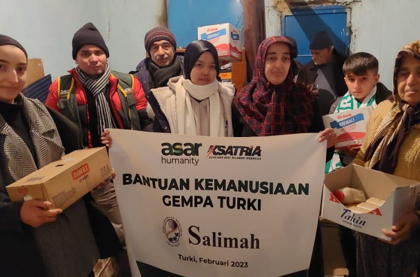  PP Salimah Salurkan Bantuan untuk Gempa Turkiye-Suriah bersama Asar Humanity