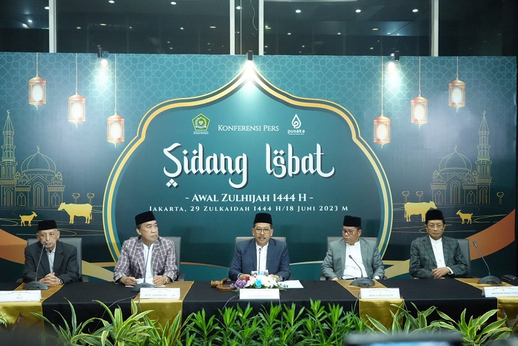  Pemerintah RI: Iduladha 1444 H Jatuh pada Kamis 29 Juni 2023