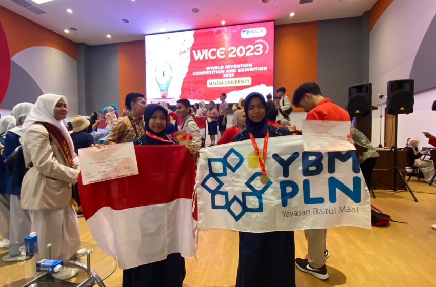  SMP Utama YBM PLN Raih Gold Medal World Invention Competition and Exhibition 2023