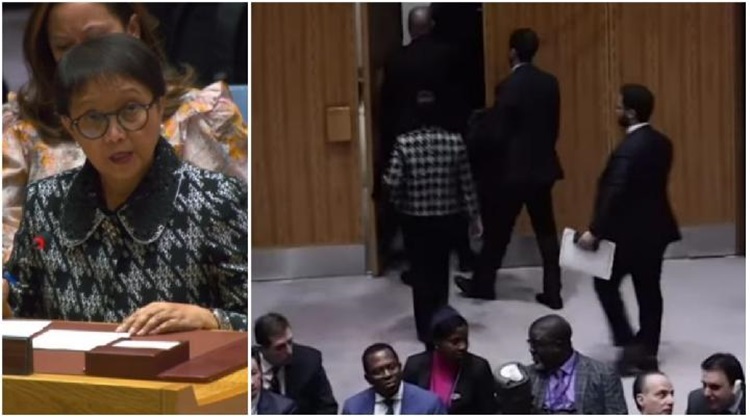  Menlu Retno ‘Walk Out’ Saat Dubes Israel Bicara di Forum DK PBB
