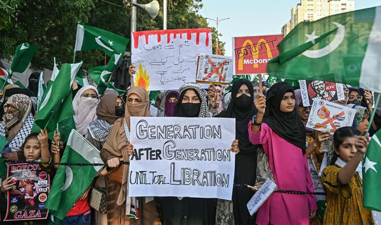  Setahun Genosida di Gaza, Ribuan Pendukung Jamaat-e Islami Gelar ‘Pawai Sejuta Al-Aqsa’ di Karachi