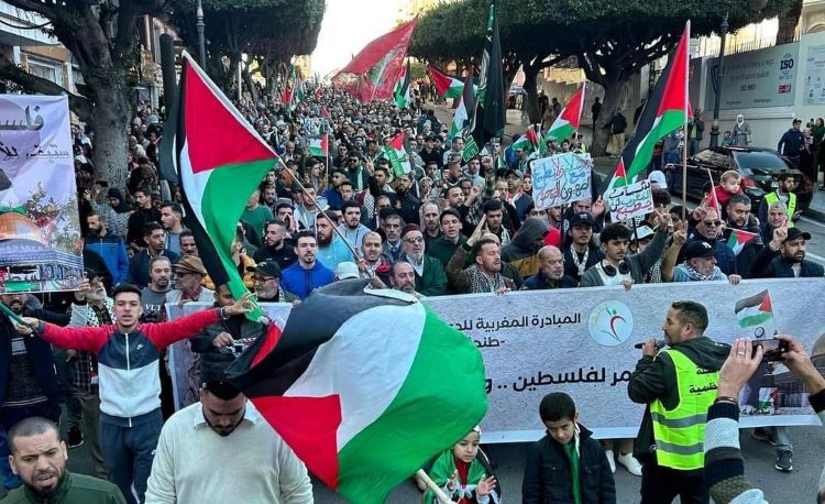  Aksi Bela Palestina Digelar di 48 Kota di Maroko