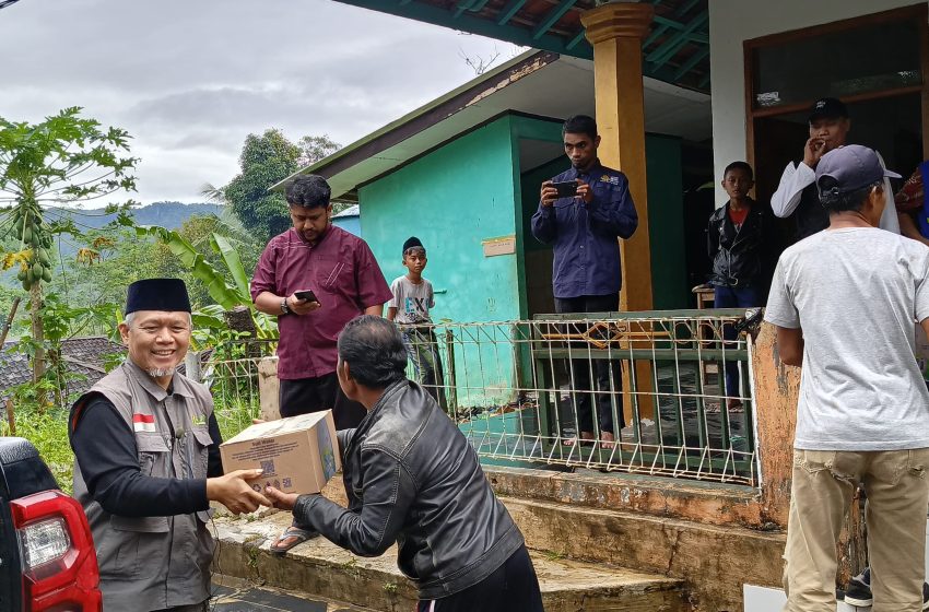  Dewan Da’wah Bogor Salurkan Bantuan untuk Korban Bencana Cianjur