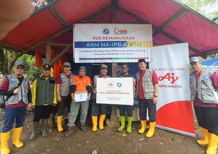  ARM HA-IPB Serahkan 6 Unit Huntara dan Paket Bantuan untuk Warga Penyintas di Sukabumi