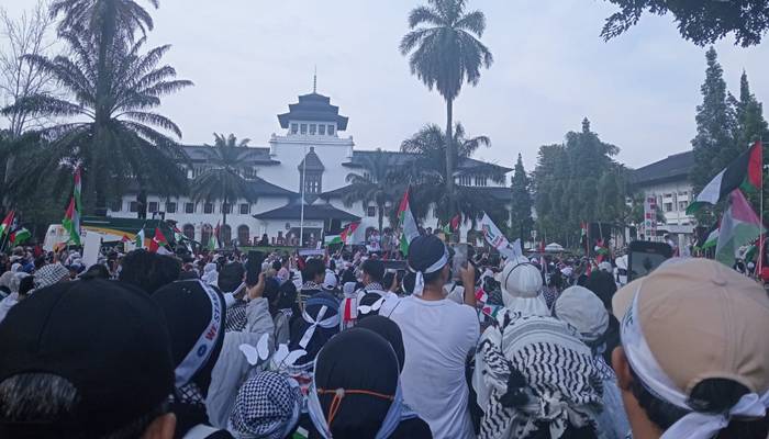  Gelar Aksi Bela Palestina, Masyarakat Jabar Serukan Boikot Produk Pro Israel