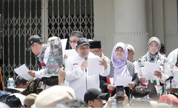  Forum Masyarakat Jabar Peduli Palestina Gelar Aksi Solidaritas, Ini Pernyataan Sikapnya