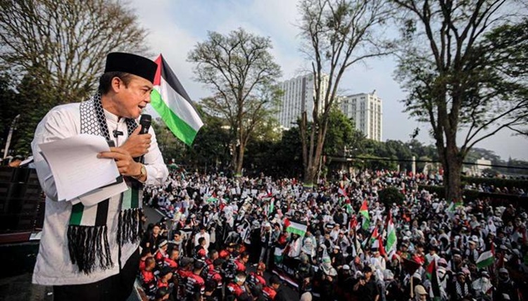  Ribuan Warga Bandung Kembali Serukan Kemerdekaan Palestina