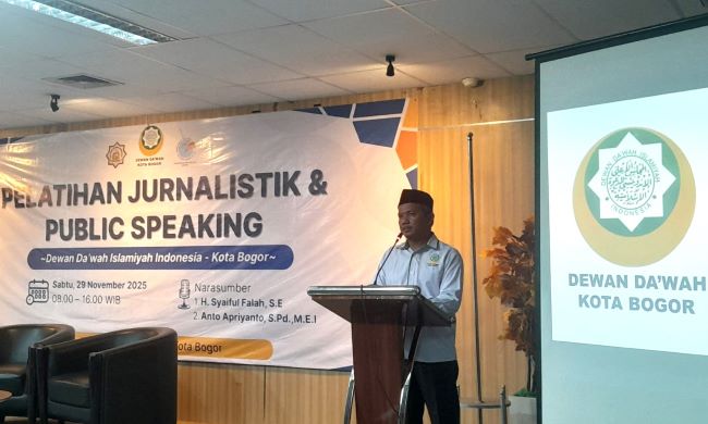  Dewan Dakwah Kota Bogor Gelar Pelatihan Jurnalistik dan Public Speaking