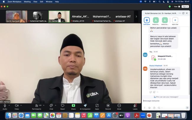  PPMS Ulil Albaab UIKA Bogor Gelar Seminar Maqasid Priority Scale