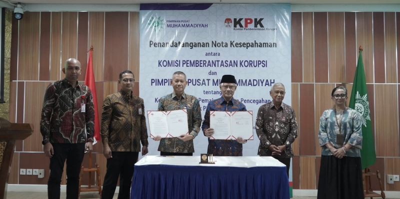  PP Muhammadiyah–KPK Teken MoU Antikorupsi, UMC Siap Perkuat Pendidikan Integritas