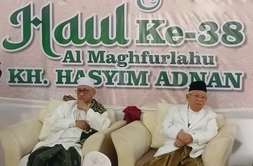  KH Ma’ruf Amin Hadiri Haul ke-38 KH Hasyim Adnan, Kenang Sosok ‘Singa Podium’ Jakarta