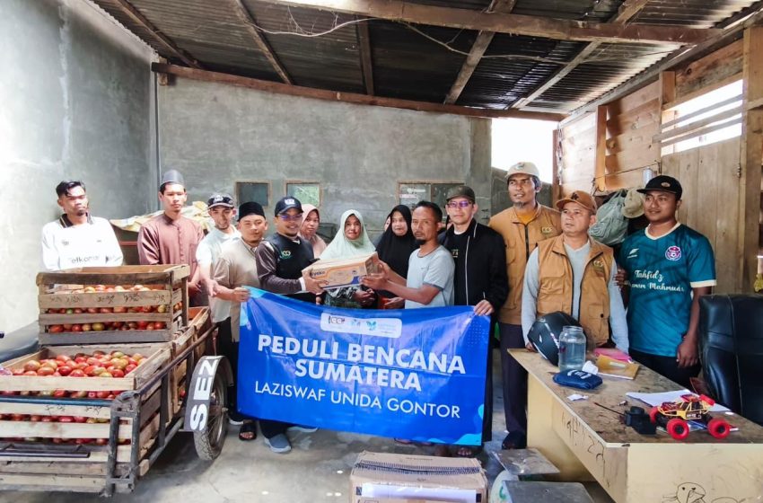  LAZISWAF UNIDA Gontor Salurkan Donasi Kemanusiaan Korban Bencana di Aceh