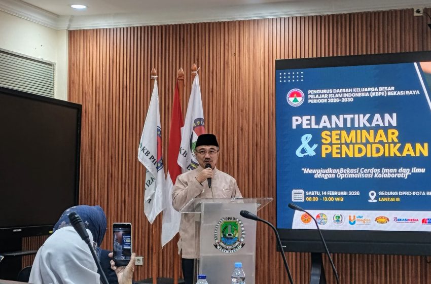 Hadiri Pelantikan KBPII Bekasi Raya, Wawali Harris Bobihoe Tekankan Penguatan Moral Pelajar