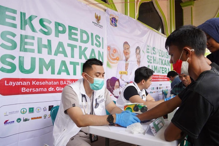  Baznas Bazis DKI Hadirkan Program “Ekspedisi Sehatkan Sumatra”