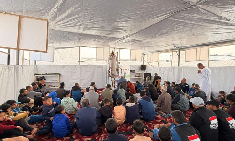  Baznas Dirikan Tiga Masjid Darurat di Gaza