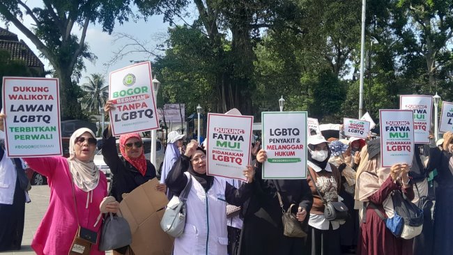  Aksi Tolak LGBT, Muslimah Bogor Desak Wali Kota Terbitkan Perwali P4S