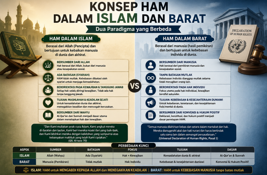  Konsep HAM Menurut Islam dan Barat Sangat Berbeda