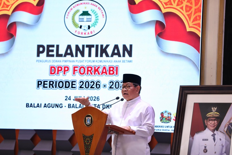  Hadiri Pelantikan Pengurus FORKABI, Gubernur Pramono Tekankan Pemajuan Budaya Betawi Menuju Jakarta Kota Global