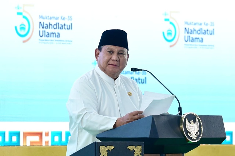  Gaungkan ‘Jas Hijau’ di Muktamar ke-35 NU, Presiden Prabowo: Jangan Sekali-sekali Hilangkan Jasa Ulama