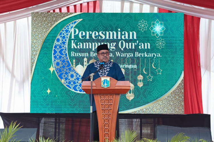  Dorong Lahirnya Generasi Qurani, Wagub Rano Resmikan Kampung Qur’an Rusunawa Penjaringan