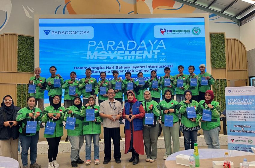  ESQ Kemanusiaan dan Paragon Mengubah Driver Ojol Tuli Tampil Profesional