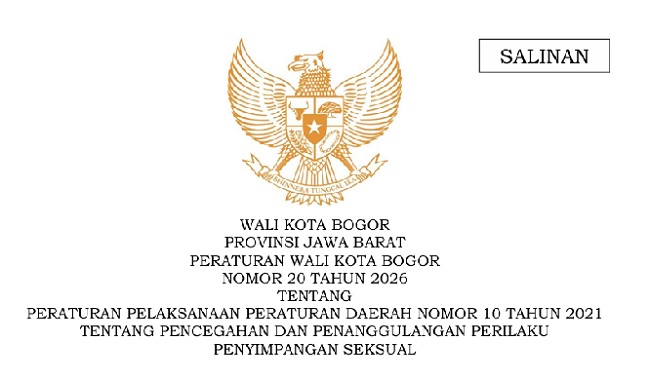  Tangani Masalah LGBT, Wali Kota Bogor Terbitkan Perwali P4S