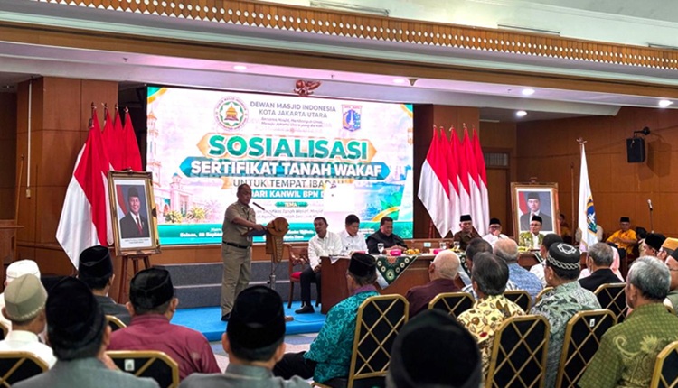  Ratusan Pengurus DKM Se-Jakarta Utara Ikuti Sosialisasi Percepatan Sertifikat Tanah Wakaf
